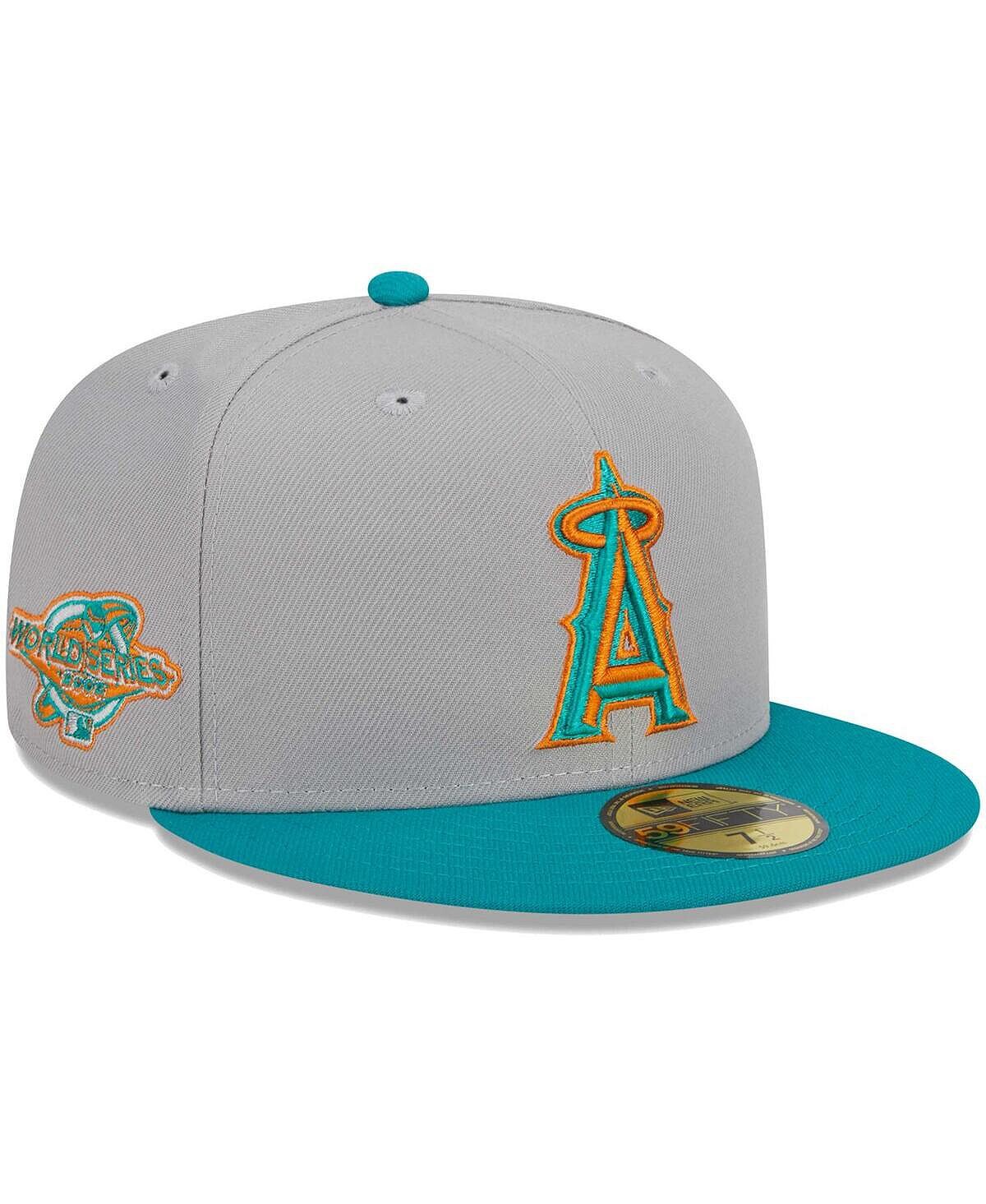 

Мужская серо-бирюзовая приталенная шляпа Los Angeles Angels 59FIFTY New Era