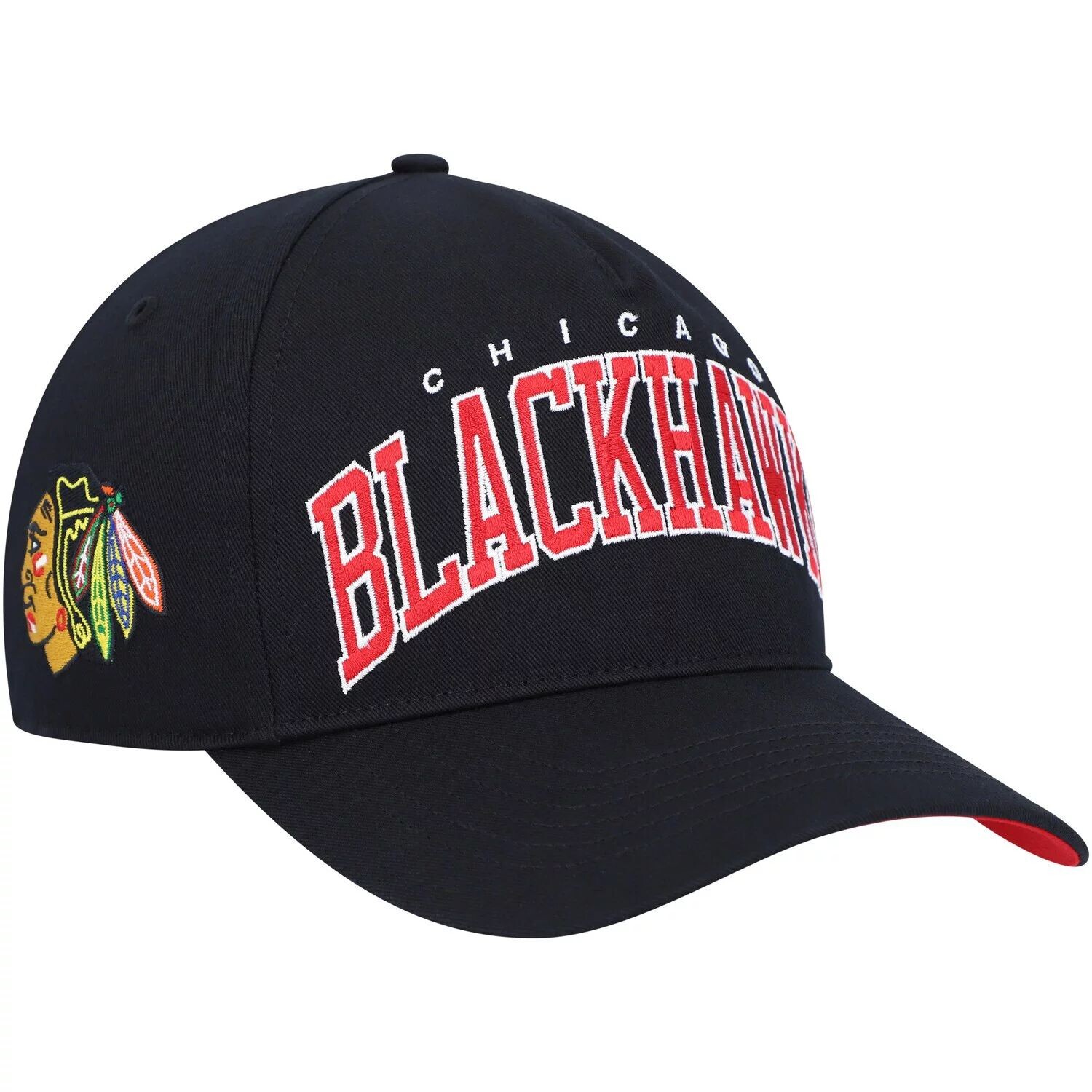 

Мужская черная кепка Chicago Blackhawks '47 Block Arch Hitch Snapback