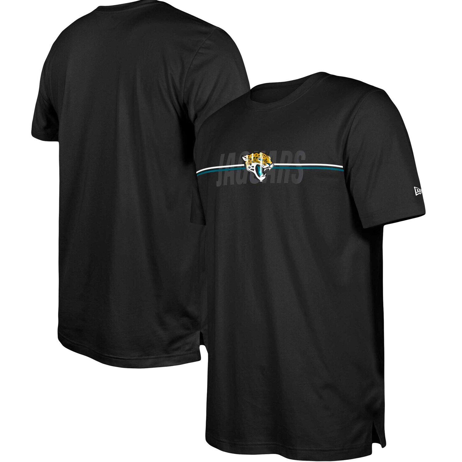 

Мужская черная футболка New Era Jacksonville Jaguars 2023 для тренировочного лагеря НФЛ, Черный