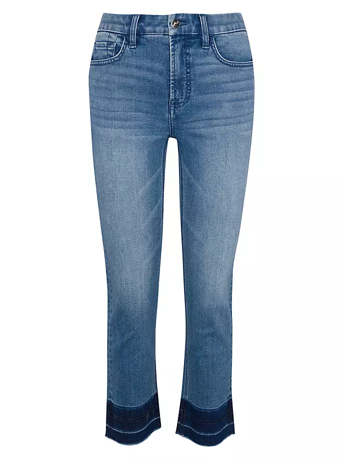 Прямые укороченные джинсы до щиколотки Jen7, цвет malaga