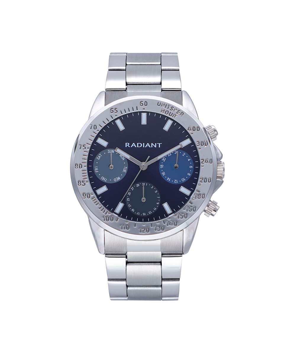 цена Мужские часы Rope RA604702 со стальным и серебряным ремешком Radiant, серебро