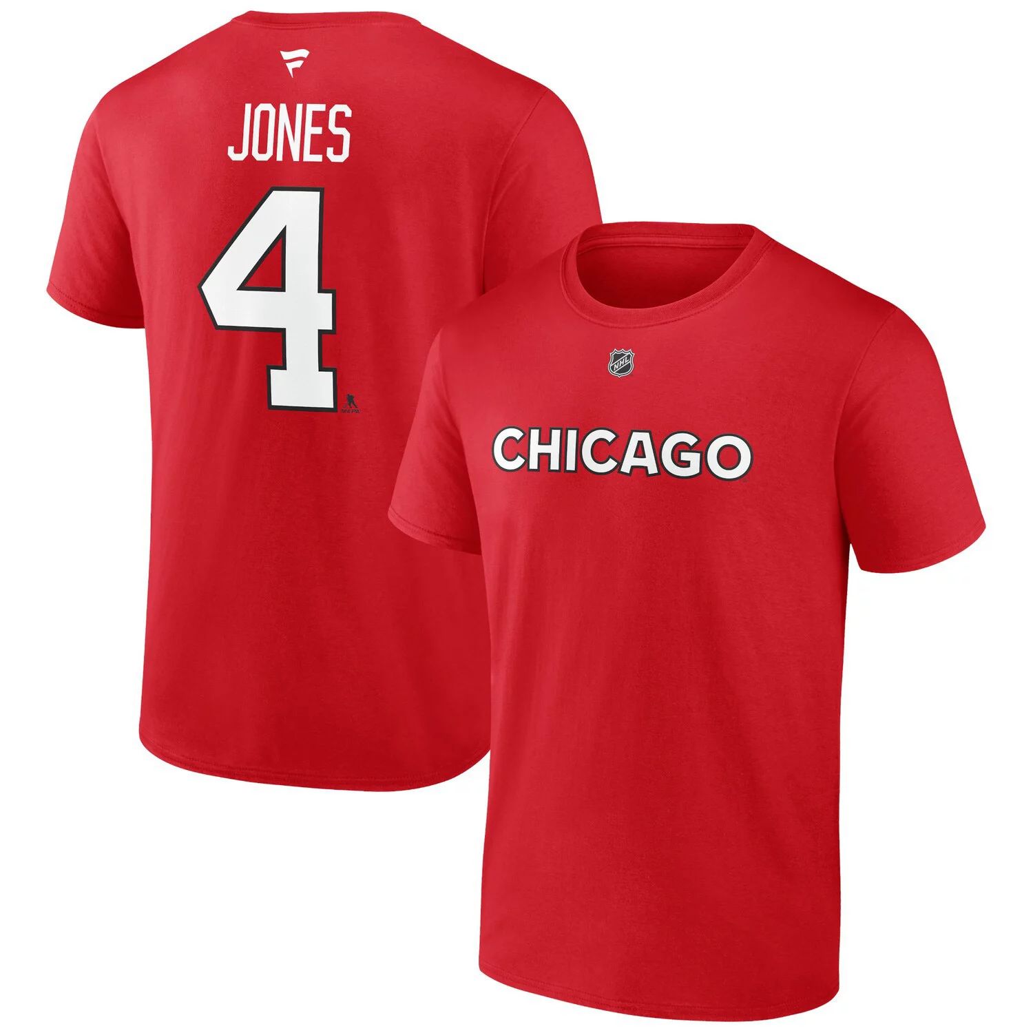 Мужская красная мужская футболка с именем и номером Seth Jones Chicago Blackhawks Special Edition 2.0 Fanatics