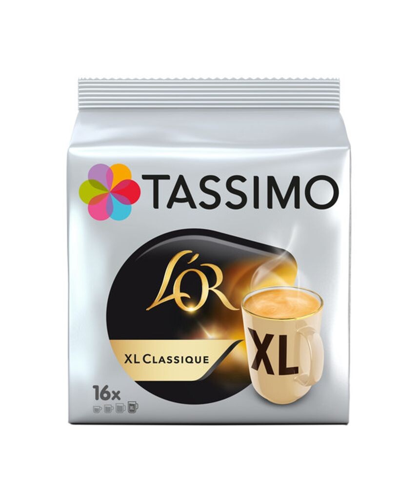 

Tassimo L'OR XL Classique, кофейник, 16 капсул, = 16 напитков Jacobs