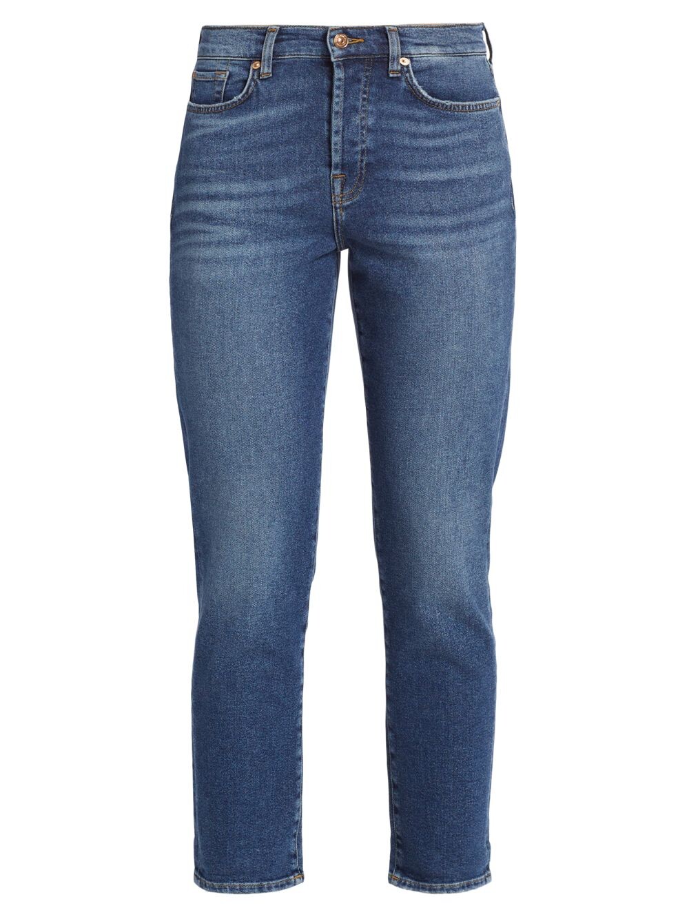 

Джинсы Josefina Slim-Fit со средней посадкой 7 For All Mankind, синий