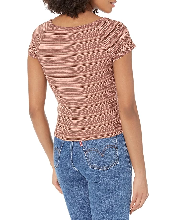 

Футболка Madewell Brightside Aruba Square Neck Tee, цвет Ground Clay