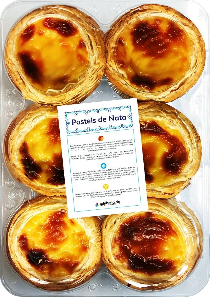 

Оригинальные пирожки Pastel de Nata - слоеное тесто 6х58гр. -Португалия Filmar