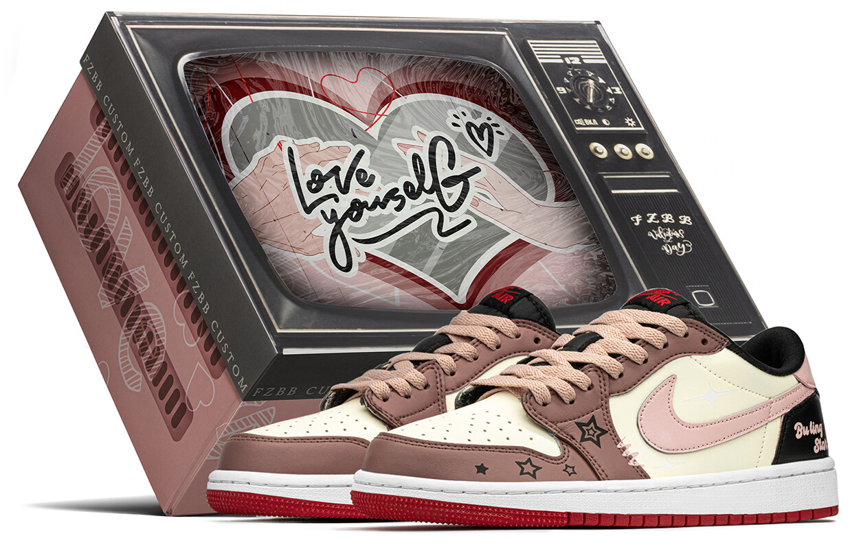 

Jordan Air Jordan 1 винтажные баскетбольные кроссовки женские, Pink/ Black