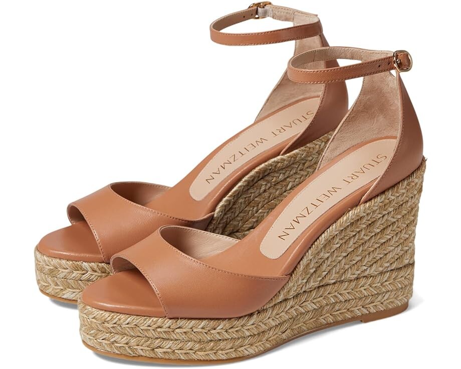 

Туфли Stuart Weitzman Nudistcurve Espadrille Wedge, цвет Tan 1