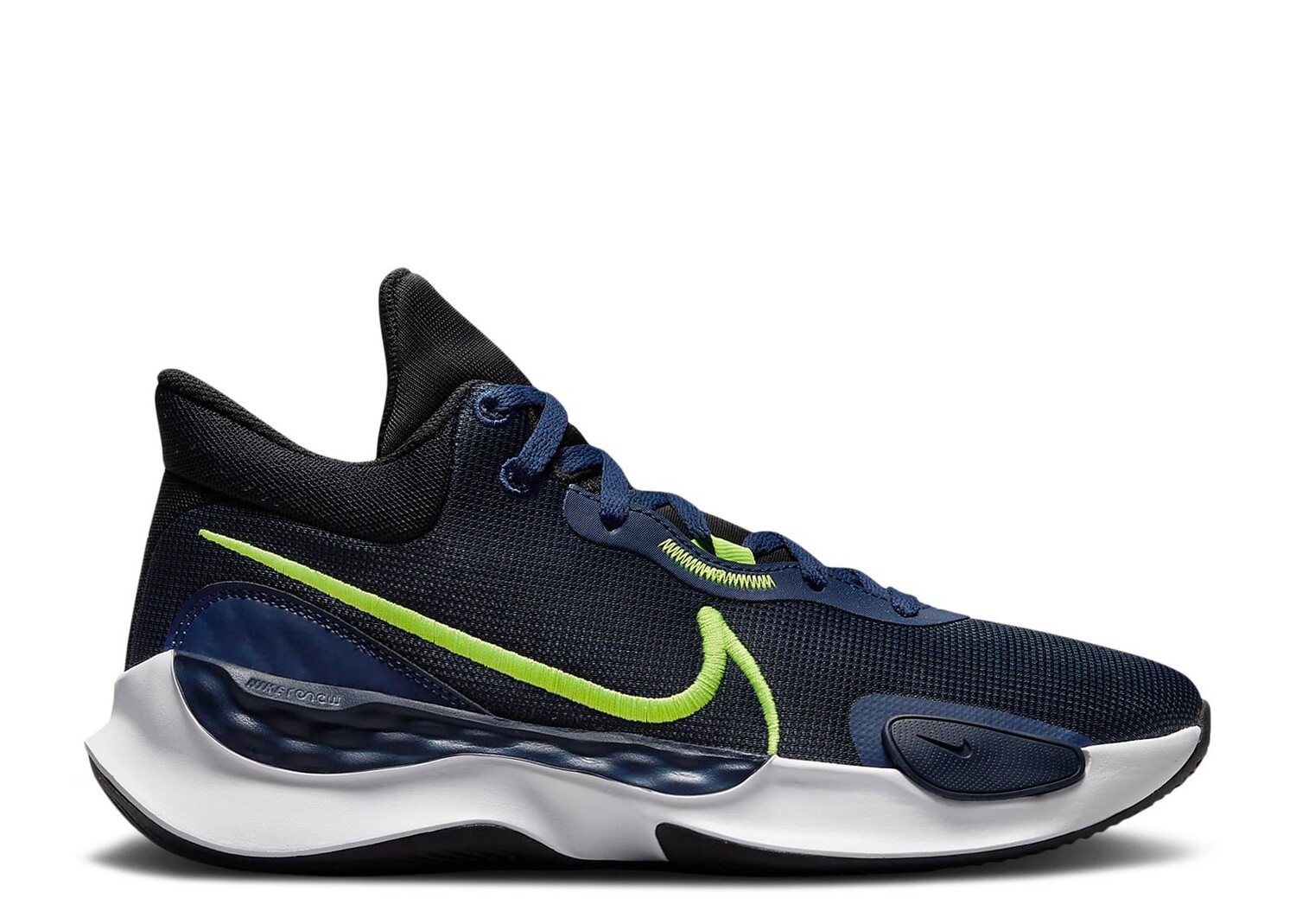 

Кроссовки Nike Renew Elevate 3 'Black Navy Volt', черный