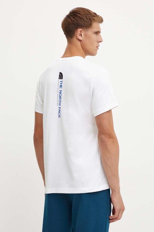 

Хлопковая футболка с вертикальным узором SS Tee The North Face, белый