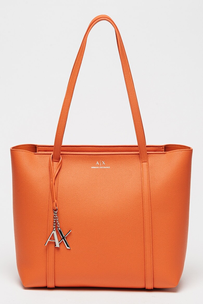 

Сумка-Шоппер из экокожи с логотипом Armani Exchange, оранжевый