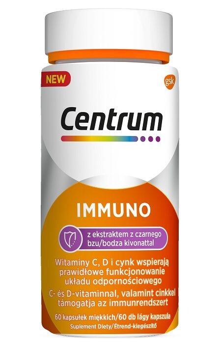 Centrum Immuno z Ekstraktem Czarnego Bzu иммуномодулятор, 60 шт. цена и фото