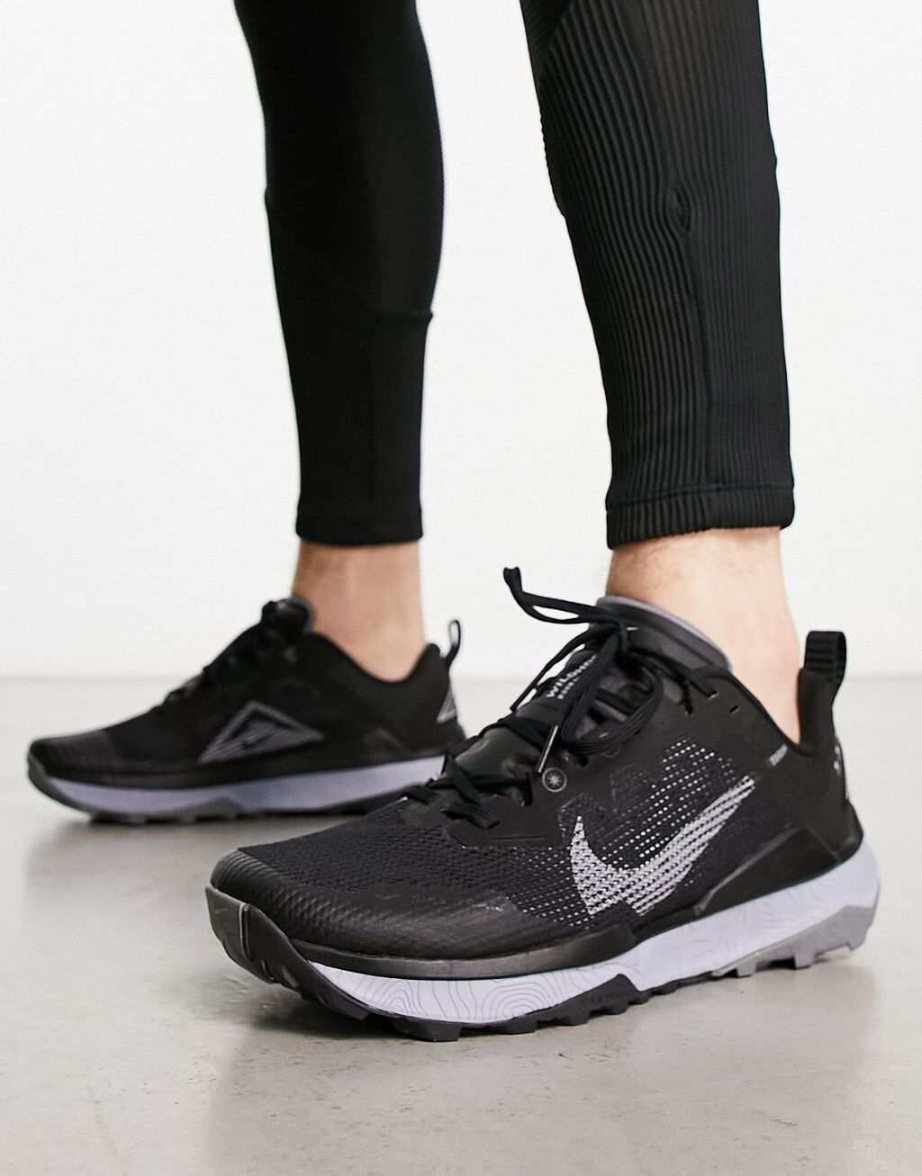 

Черные кроссовки Nike Running Trail React Wildhorse 8