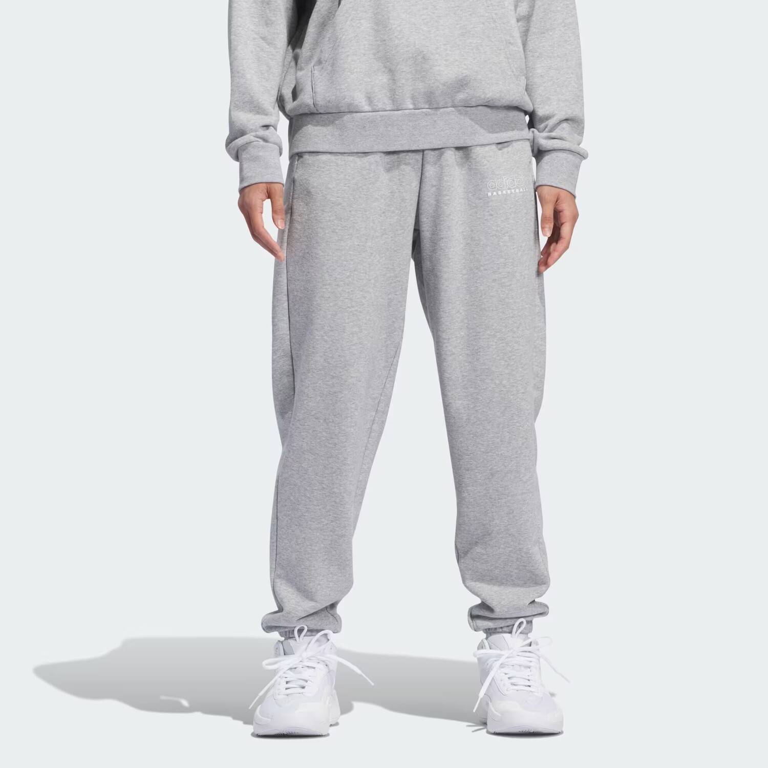 

Брюки Adidas, цвет Medium Grey Heather/Cloud White
