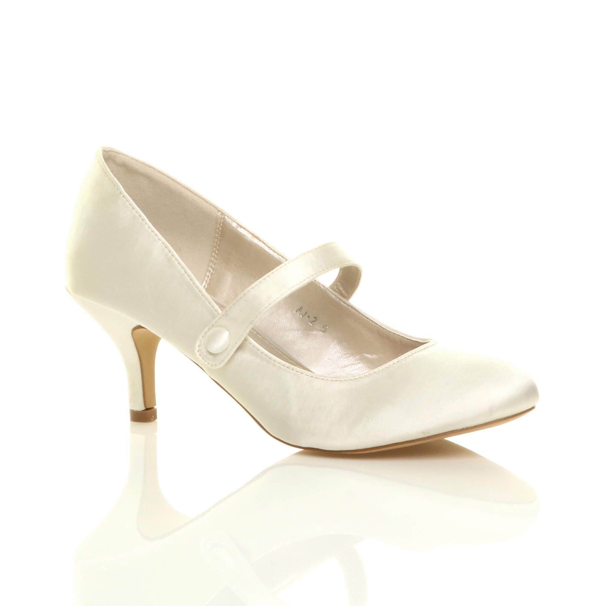 Атласные туфли-лодочки Мэри Джейн на среднем каблуке-котенке AJVANI, белый туфли лодочки женские на платформе классические свадебные туфли мэри джейн средний каблук черные белые 2021