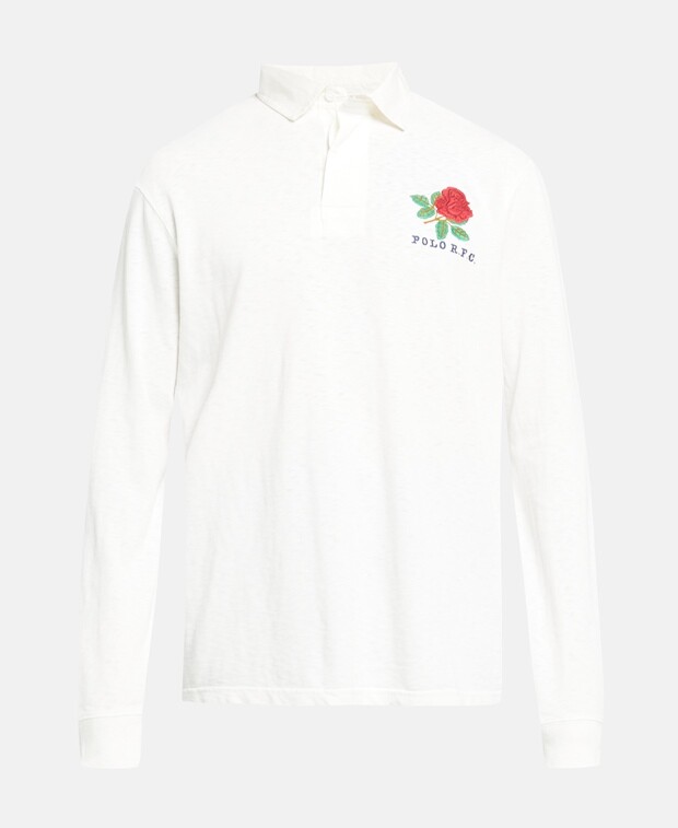 

Рубашка-поло с длинными рукавами Polo Ralph Lauren, цвет Wool White