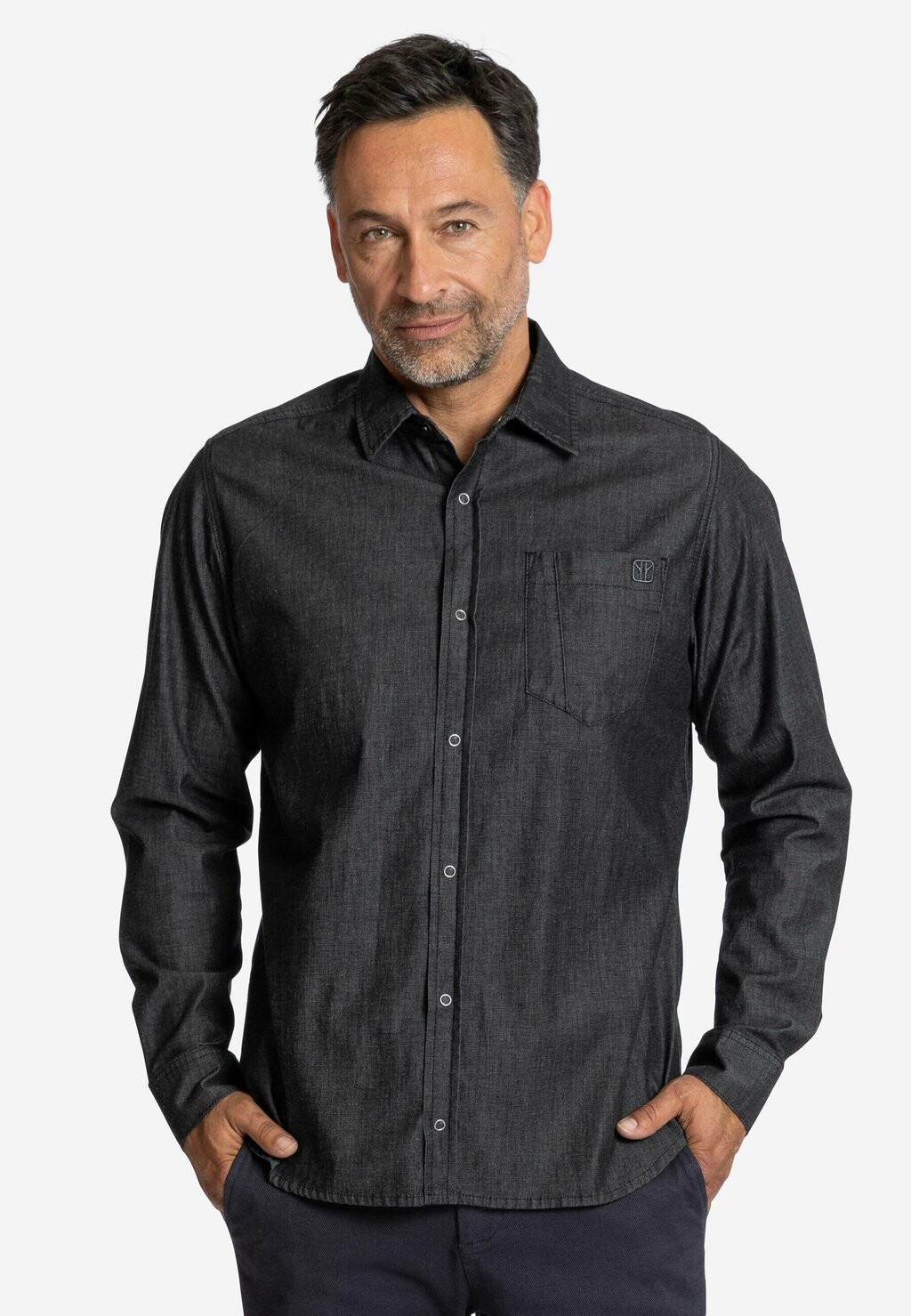 

Рубашка RAW Elkline, цвет blackdenim
