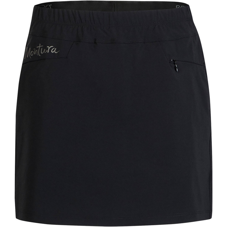 Женская спортивная эластичная юбка Montura, черный юбка zolla классическая 44 размер