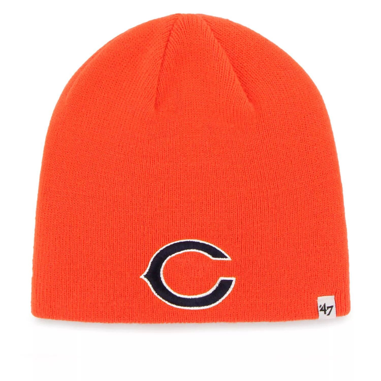 

Мужская оранжевая вязаная шапка с логотипом '47 Chicago Bears Secondary
