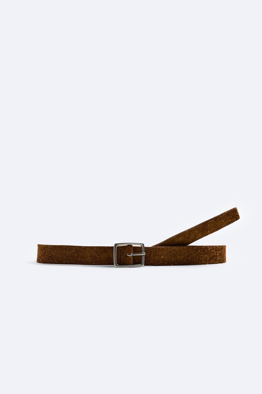 

Ремень из матовой кожи ZARA, кэмел