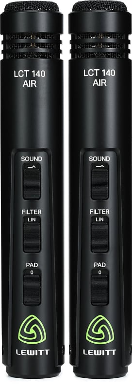 инструментальный микрофон lewitt lct140 air stereo pair Конденсаторный микрофон Lewitt LCT 140 AIR Small Diaphragm Cardioid Condenser Microphone Stereo Pair