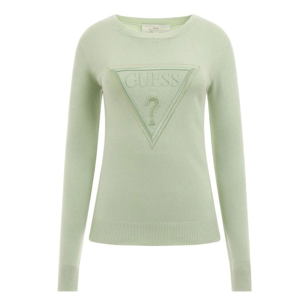 

Свитер Guess Iconic Round Neck, зеленый