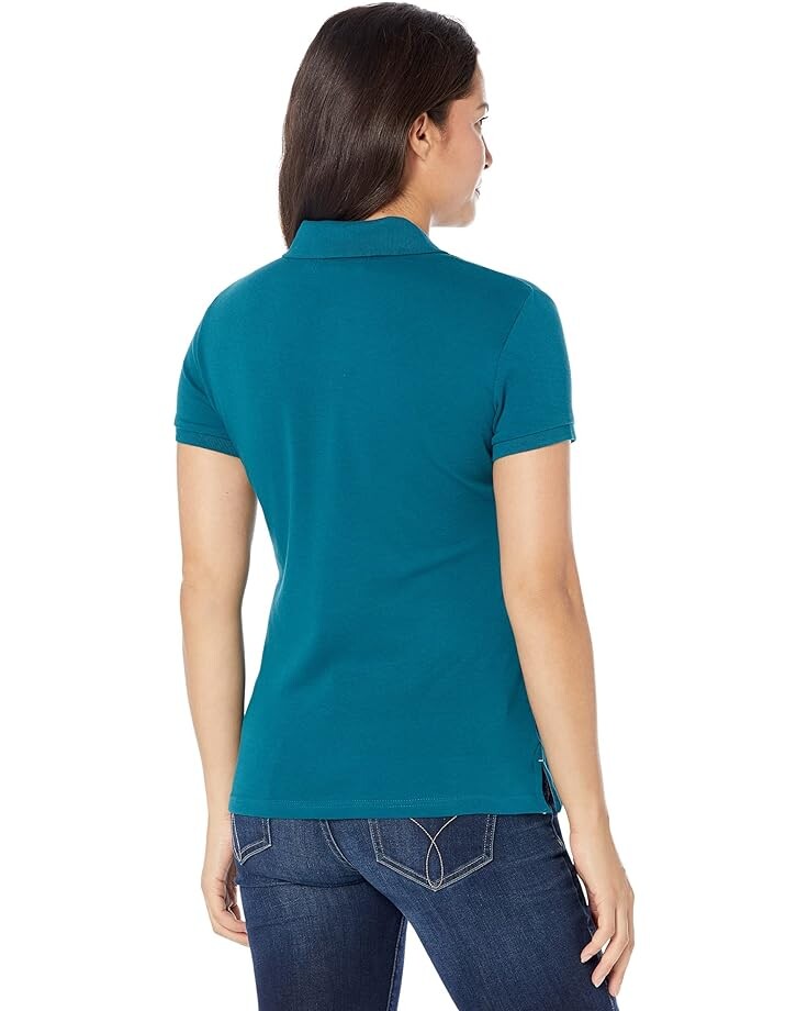 

Поло U.S. POLO ASSN. Solid Small Pony Interlock Polo Shirt, цвет Hudson Teal