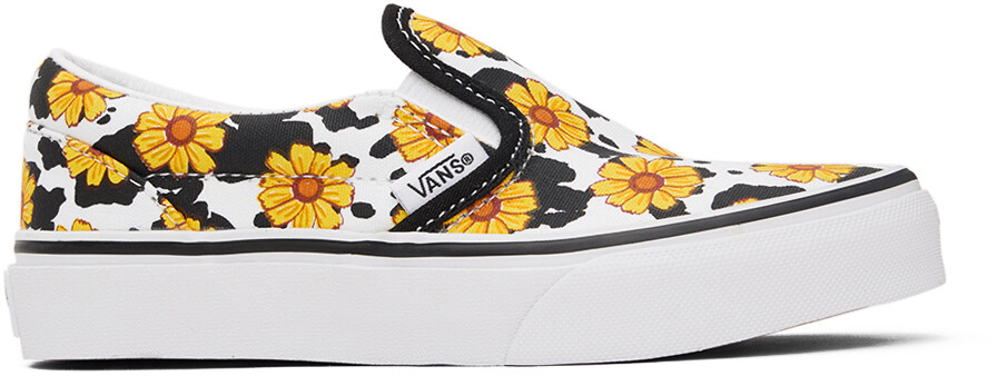 

Детские белые классические слипоны для маленьких детей Vans