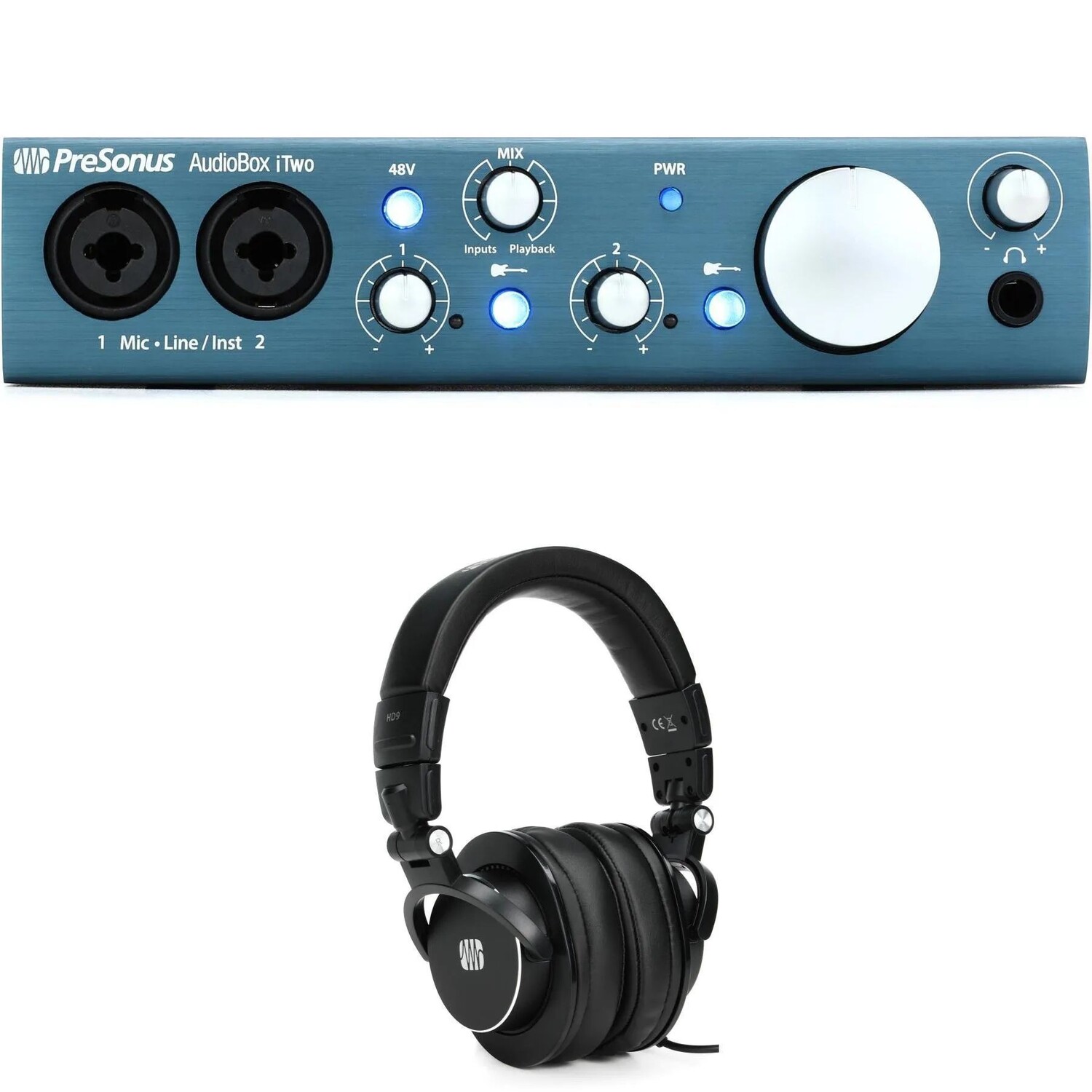 

Новый USB-аудиоинтерфейс и наушники PreSonus AudioBox iTwo