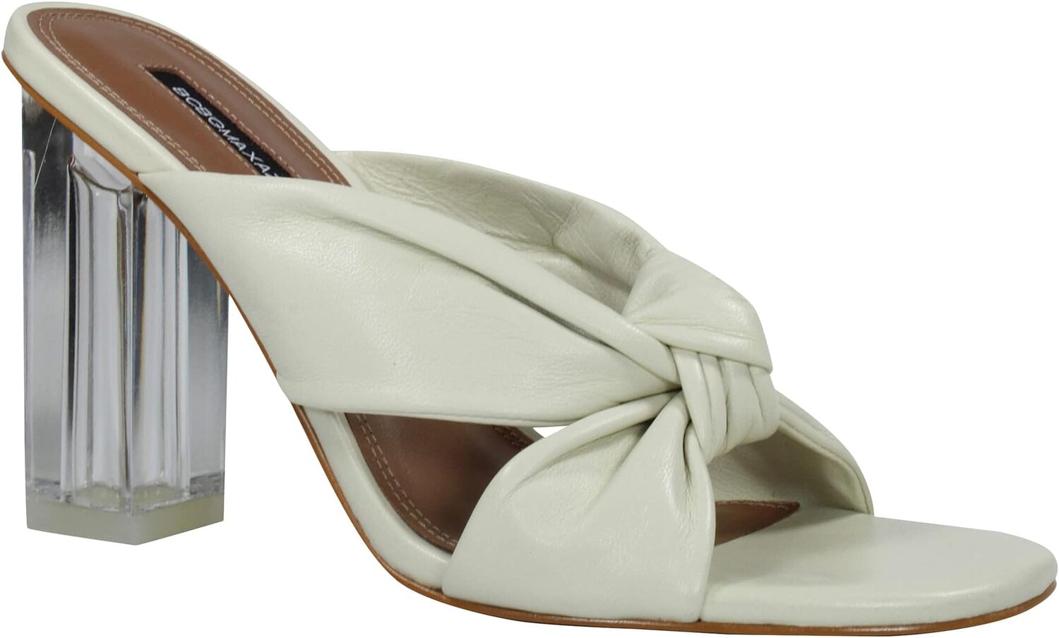 

Босоножки Nadeen Leather Mule BCBGMAXAZRIA, цвет Optic White