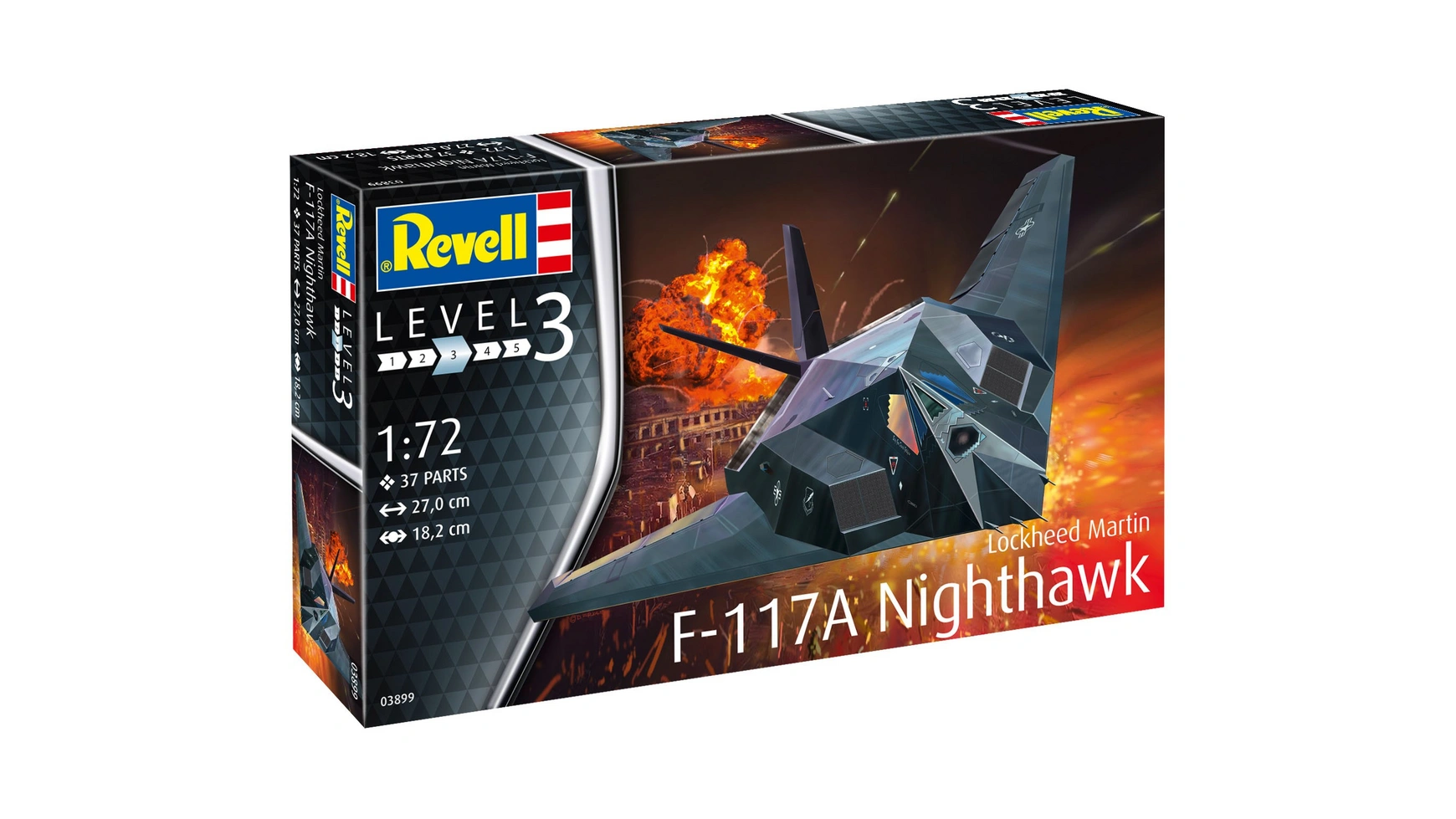 Revell Истребитель-невидимка Lockheed Martin F-117A Nighthawk revell lockheed martin f 22a raptor масштаб 1 72