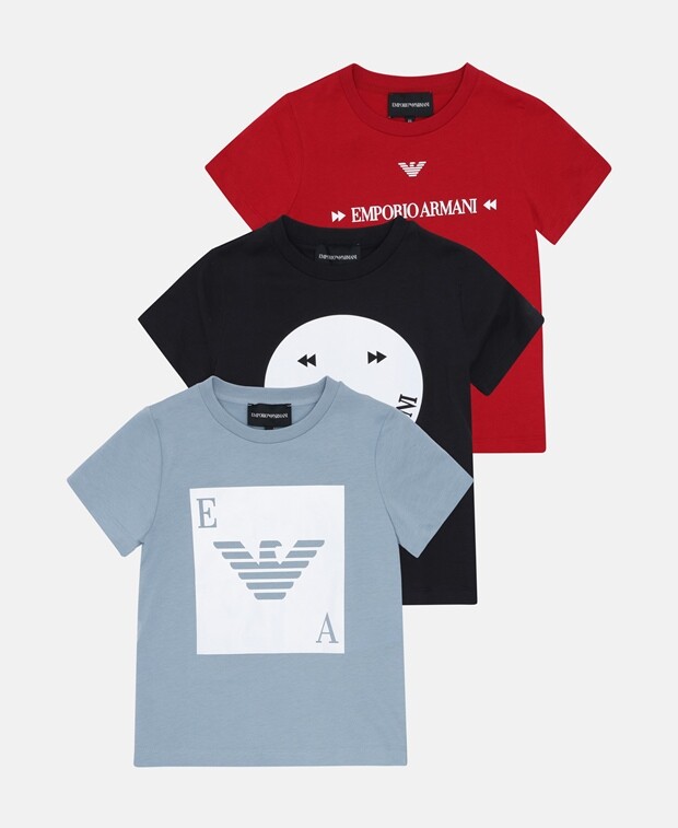 

Футболки, упаковка 3 шт. Emporio Armani, синий
