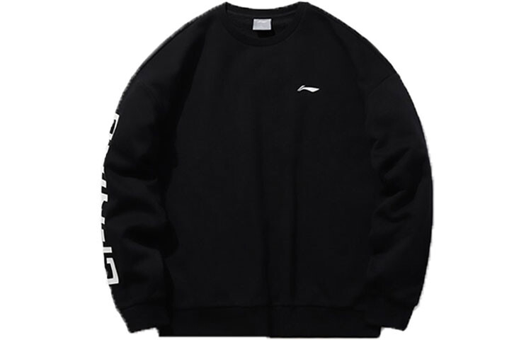 

Толстовка унисекс новый стандарт черный/белый Lining, черный/белый