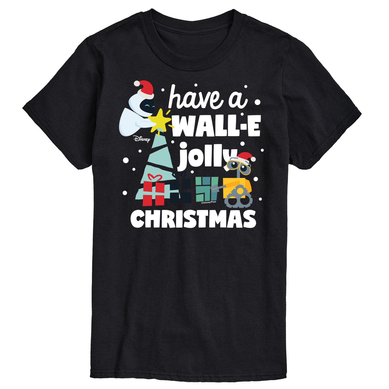 Футболка's Wall-E Big & Tall Jolly Christmas с рисунком Disney, черный hissey jane jolly tall