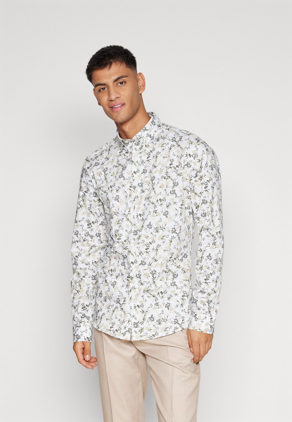 

Рубашка Floral Shirt Lindbergh, цвет sand