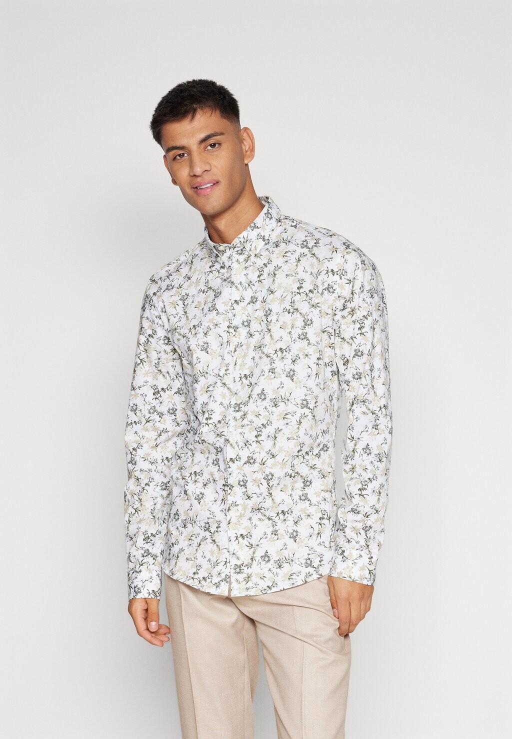 Рубашка Floral Shirt Lindbergh, цвет sand рубашка floral shirt lindbergh цвет blue