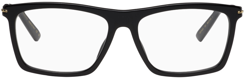 

Черные прямоугольные очки Gucci, цвет Black/Black/Transparent