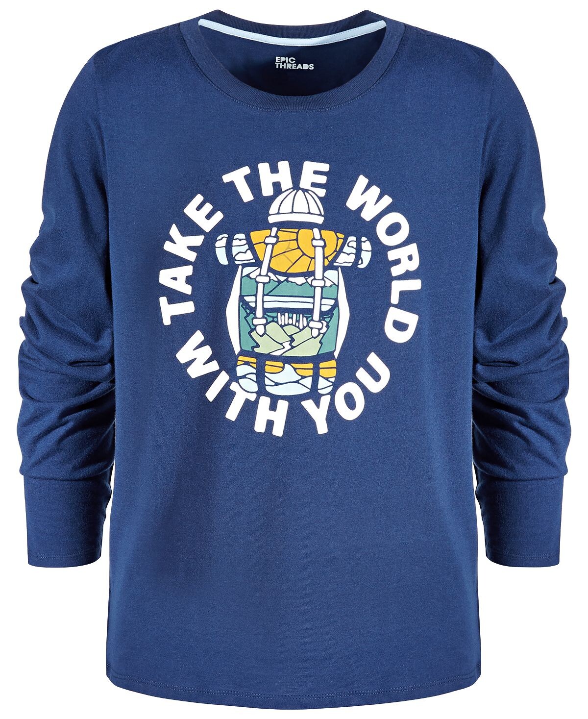 

Футболка с рисунком Big Boys Take The World With You, созданная для Macy's Epic Threads