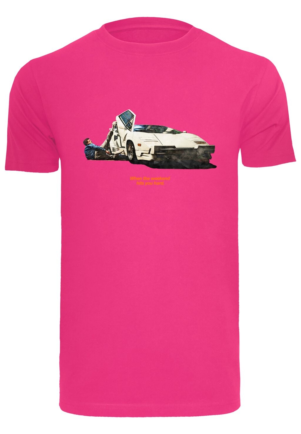 

Футболка с принтом Weekend Wolf Mister Tee, цвет hibiskus pink