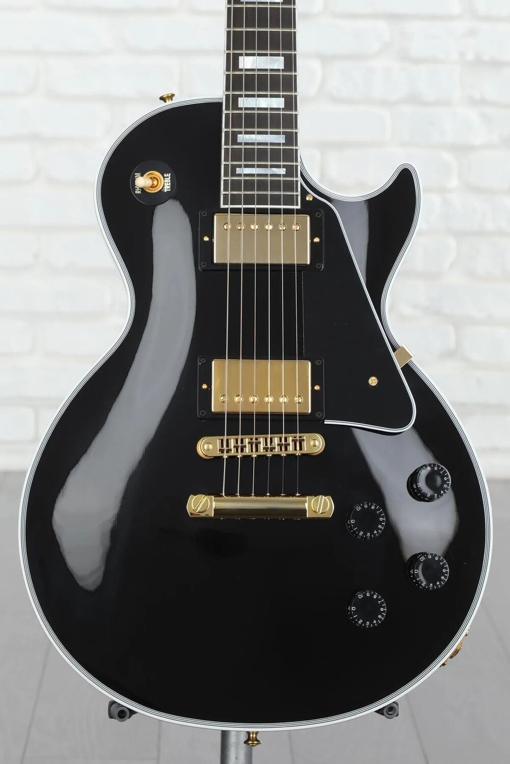 

Gibson Custom Les Paul Custom — черное дерево с накладкой из черного дерева