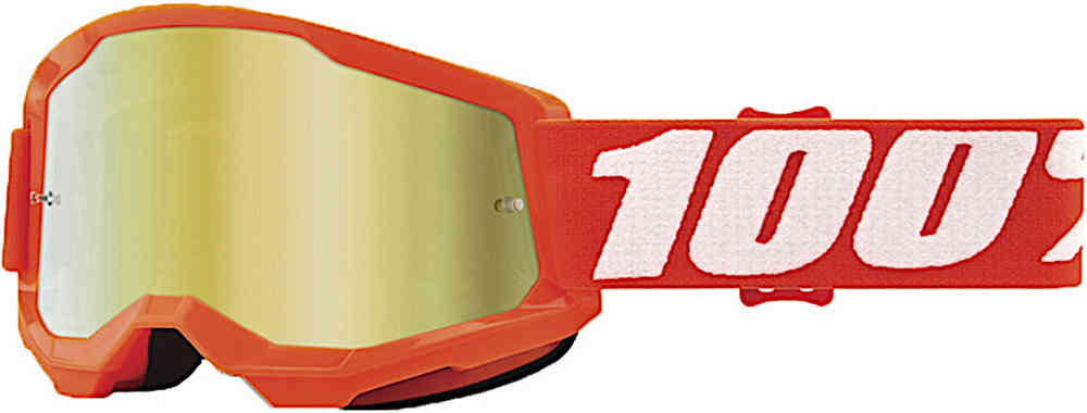 100% хромированные молодежные очки для мотокросса Strata 2 Essential 1, апельсин