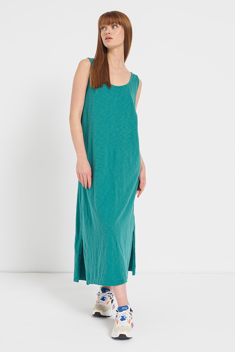 Платье без рукавов с разрезами по бокам Gap, зеленый