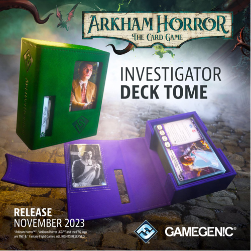 Коробка для карточек Unit Gamegenic Arkham Horror Investigator Deck Tome – Mystic (Purple) Gamegenic