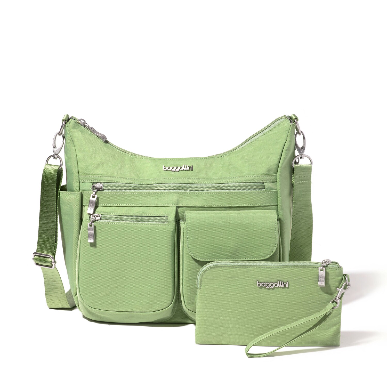 

Baggallini Женская сумка через плечо Modern Everywhere Hobo с ремешком на ремешке, цвет New Mint