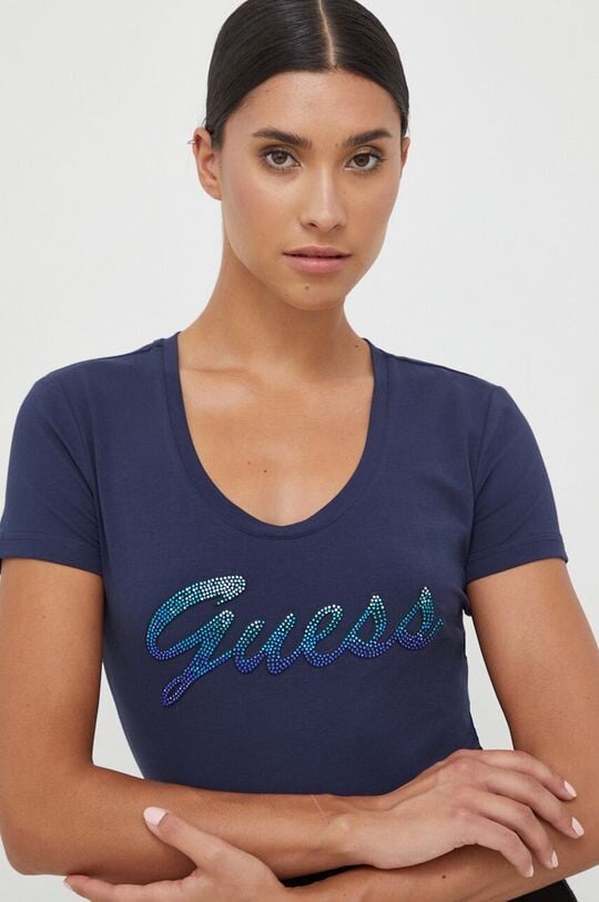 

Футболка Guess, темно-синий