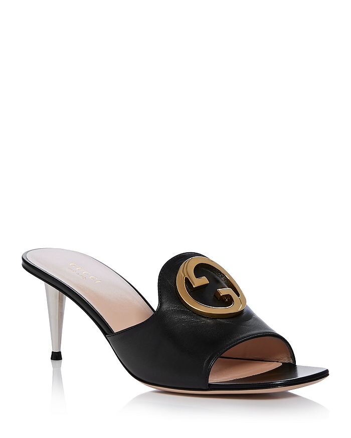 

Женские шлепанцы на каблуке Blondie Gucci