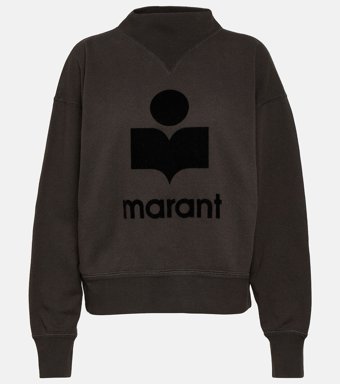 

Толстовка moby с логотипом из смесового хлопка Marant Etoile, черный