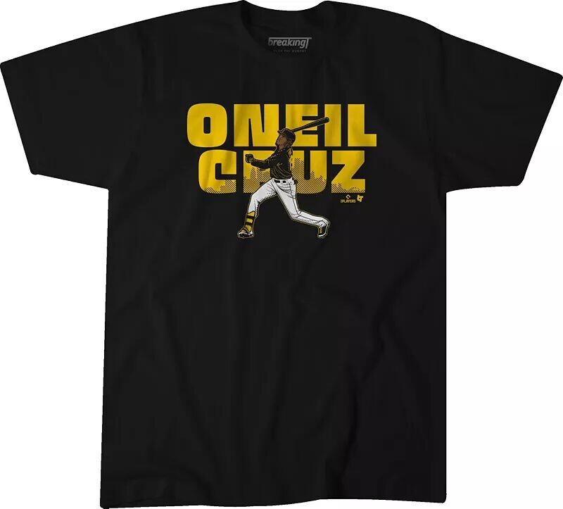 

Мужская черная футболка с рисунком BreakingT Oneil Cruz