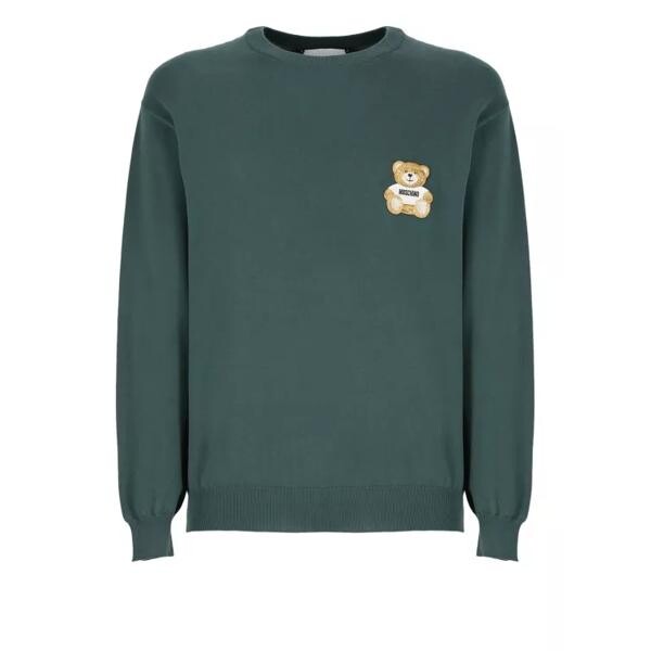 

Футболка sweater with logo Moschino, зеленый