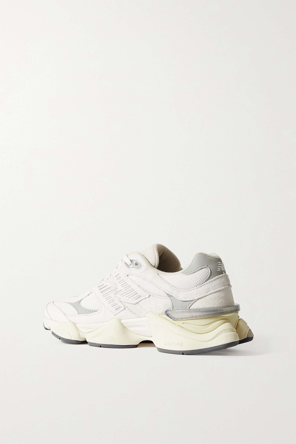 

NEW BALANCE кроссовки 9060 с кожаной отделкой из замши и сетки, белый